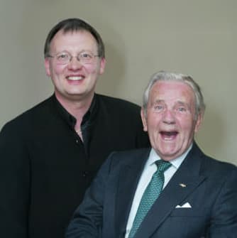 Brian Baffles with Sir Norman Wisdom