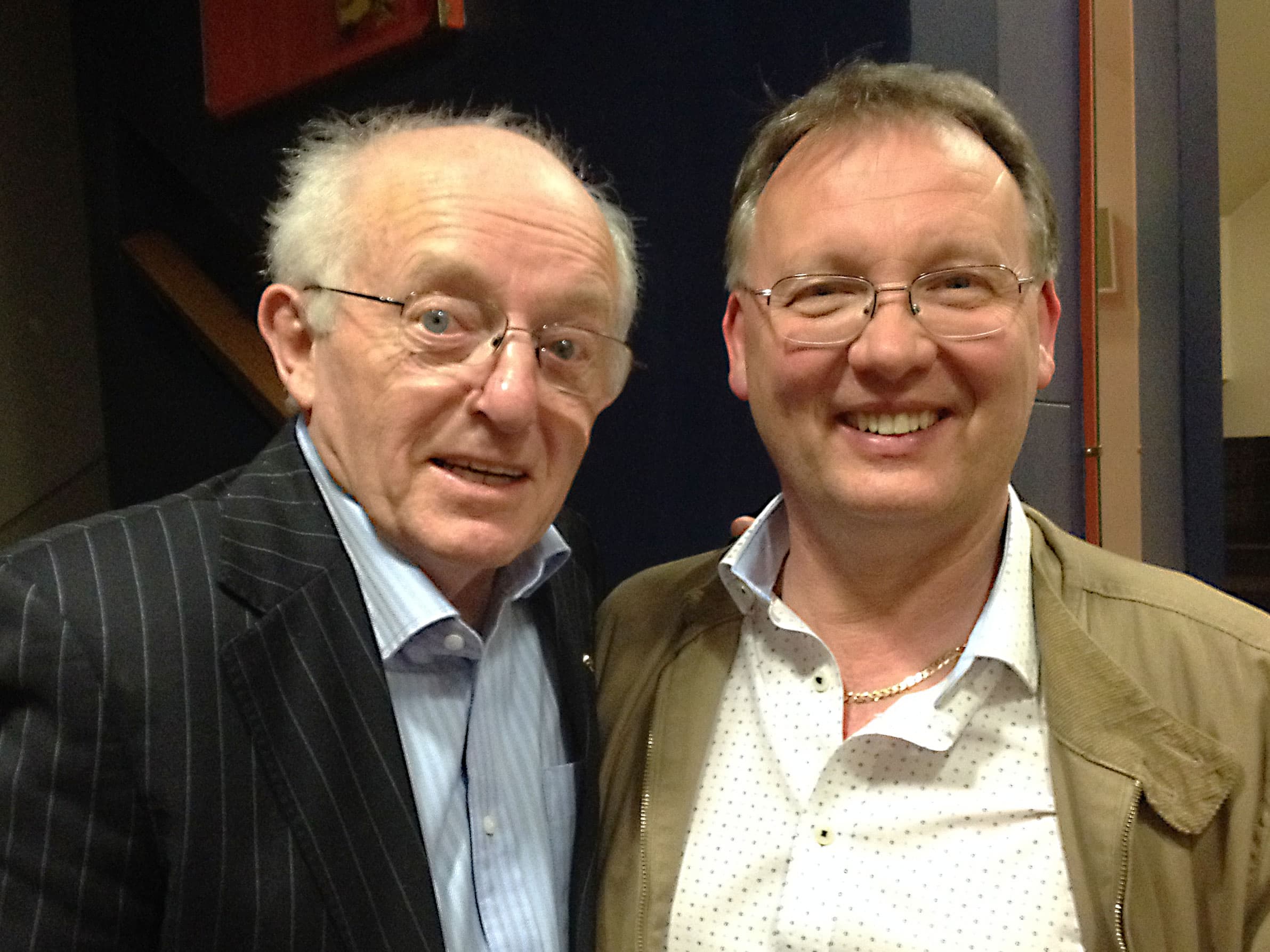 Brian Baffles with renowned magician, Paul Daniels